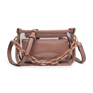 Jessica Clear Crossbody Bag With Chainstrap