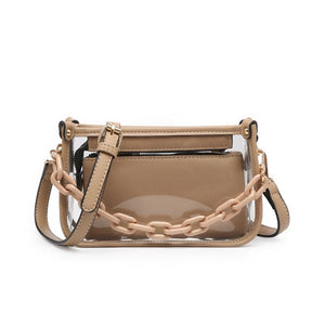 Jessica Clear Crossbody Bag With Chainstrap