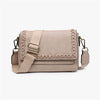 Francesca Whipstitch Flapover Crossbody Bag