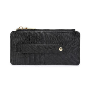 Saige Lizard Slim Card Holder Wallet