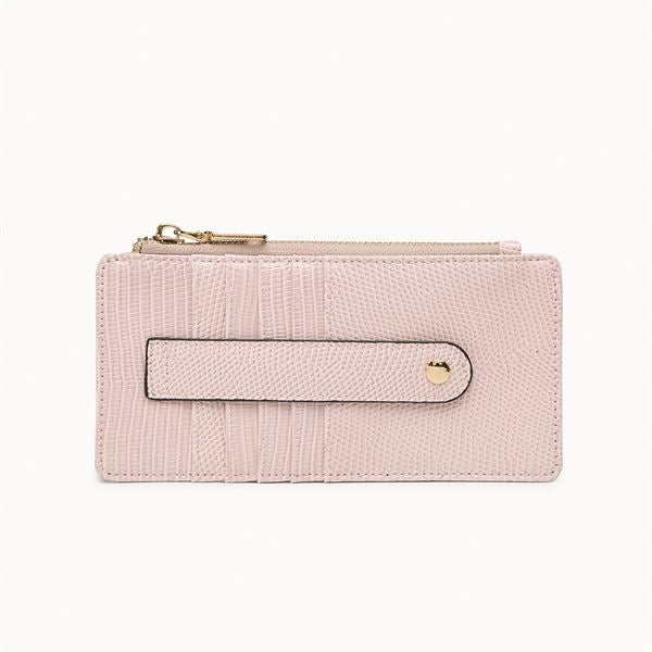 Saige Lizard Slim Card Holder Wallet