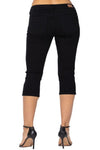 Black Skinny Capri Jeans