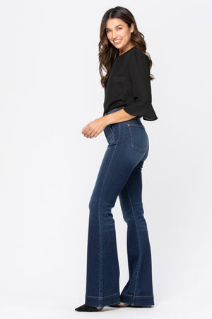 Hi Rise Trouser Flare Jeans