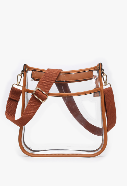 Posie Clear Zip Crossbody Bag