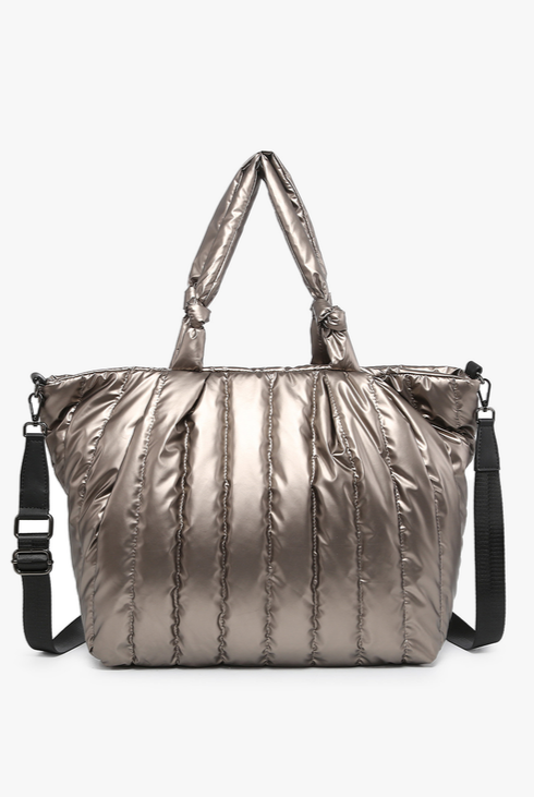 Sawyer Nylon Puffer Satchel Bag