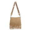Sadie Fringe Crossbody Bag With Guitar Strap