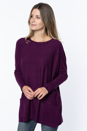 Drape Pocket Sweater - Free Souls Boutique