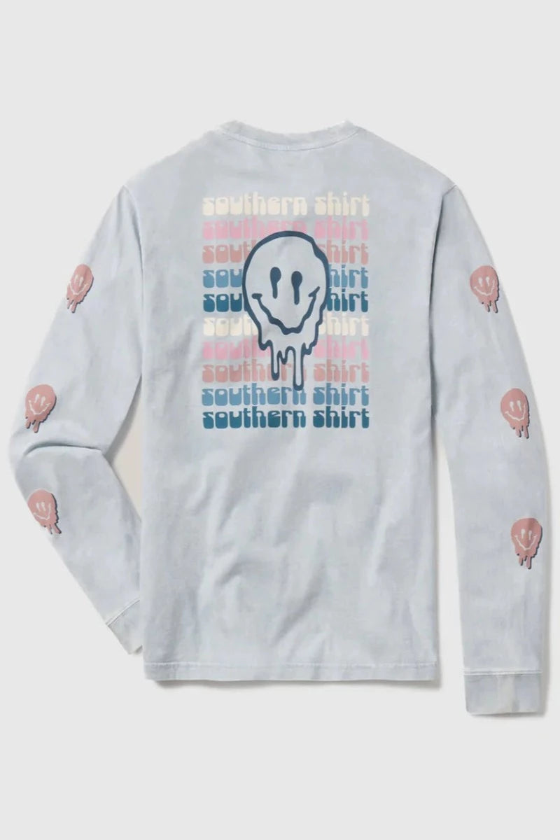 All Smiles Washed LS Graphic Tee
