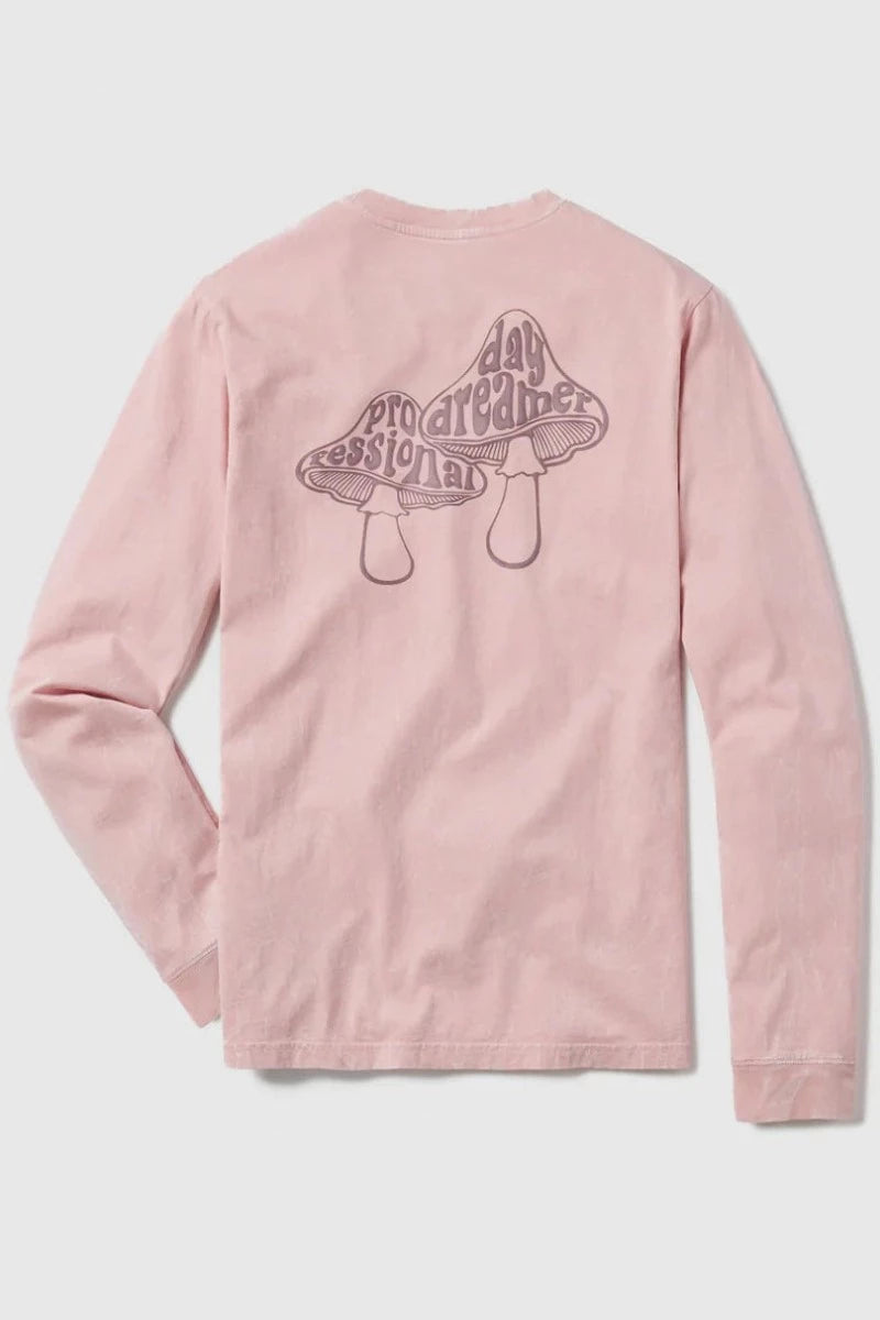 Happy Thoughts Day Dreamer Puff Print LS Washed Graphic Tee