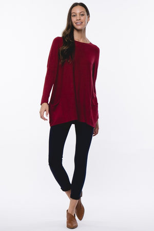 Drape Pocket Sweater - Free Souls Boutique