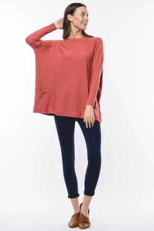 Drape Pocket Sweater - Free Souls Boutique